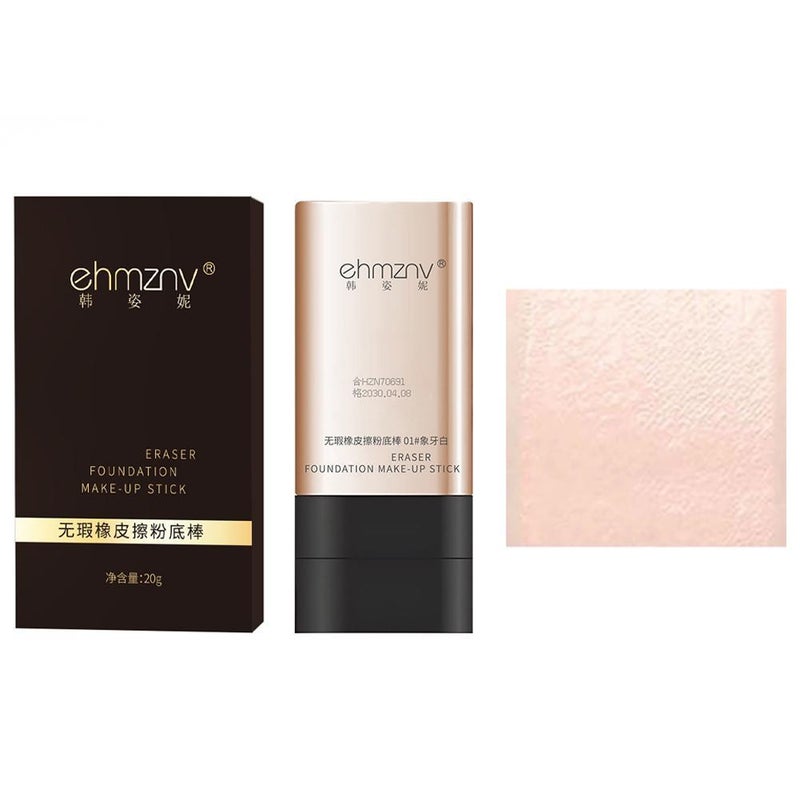 Hanzini Hydrating Concealer Foundation Stick: Waterproof, sweatproof, long-lasting, brightening, and non-cakey foundation base makeup